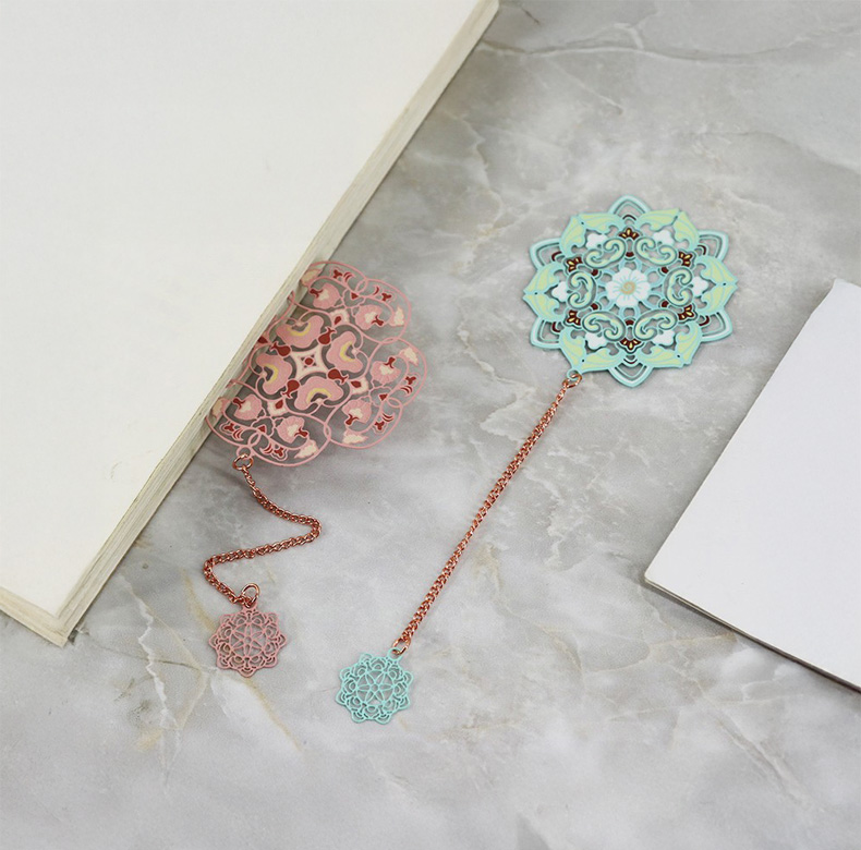 敦煌藻井シリーズ金属ブックマーク