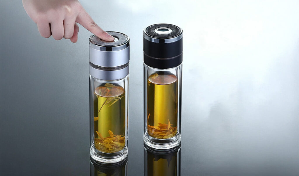 ガラス水筒 ウォーターボトル ダブルウォール